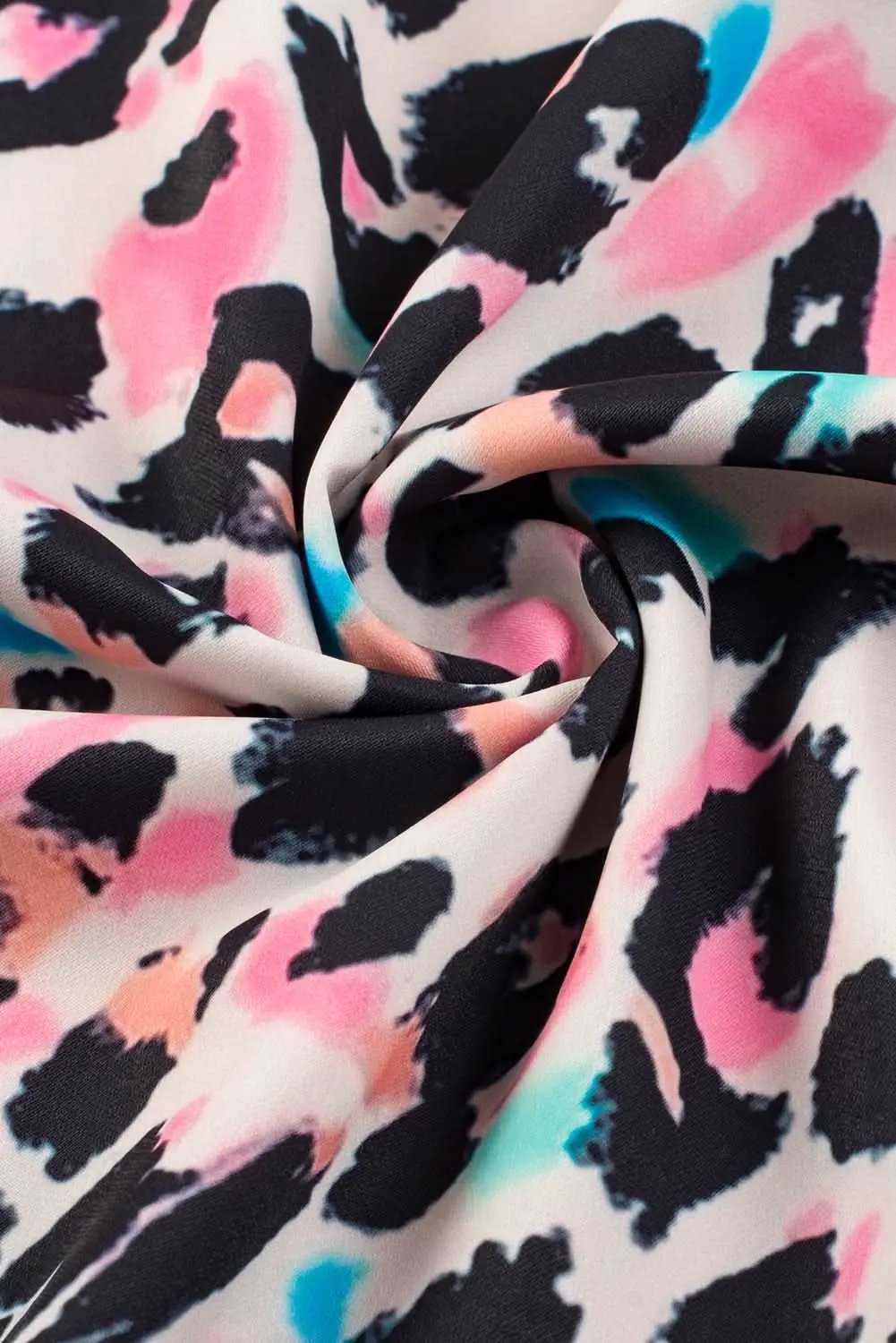 Brown leopard batwing top for plus sizes - Love Salve